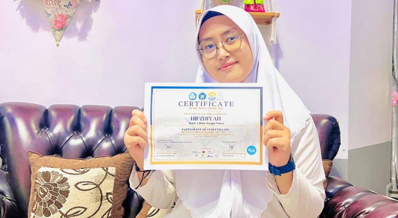 Keren! Siswi MAN 2 HSU Tembus TOP 5 Storrytelling di Hection 13.0 Politeknik Negeri Semarang